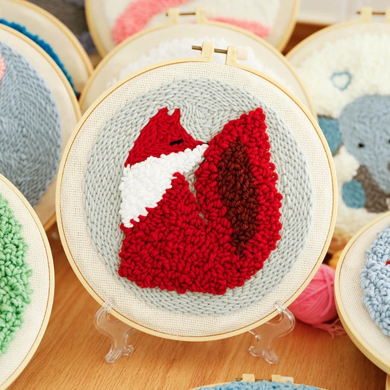 DIY Unfinished Embroidery Poked Kit Animal Cartoon 3D Poking Needlework Stitching with Hoop Frame for Beginner Craft
DIY Unfinished Embroidery Poked Kit Animal Cartoon 3D Poking Needlework Stitching with Hoop Frame for Beginner Craft