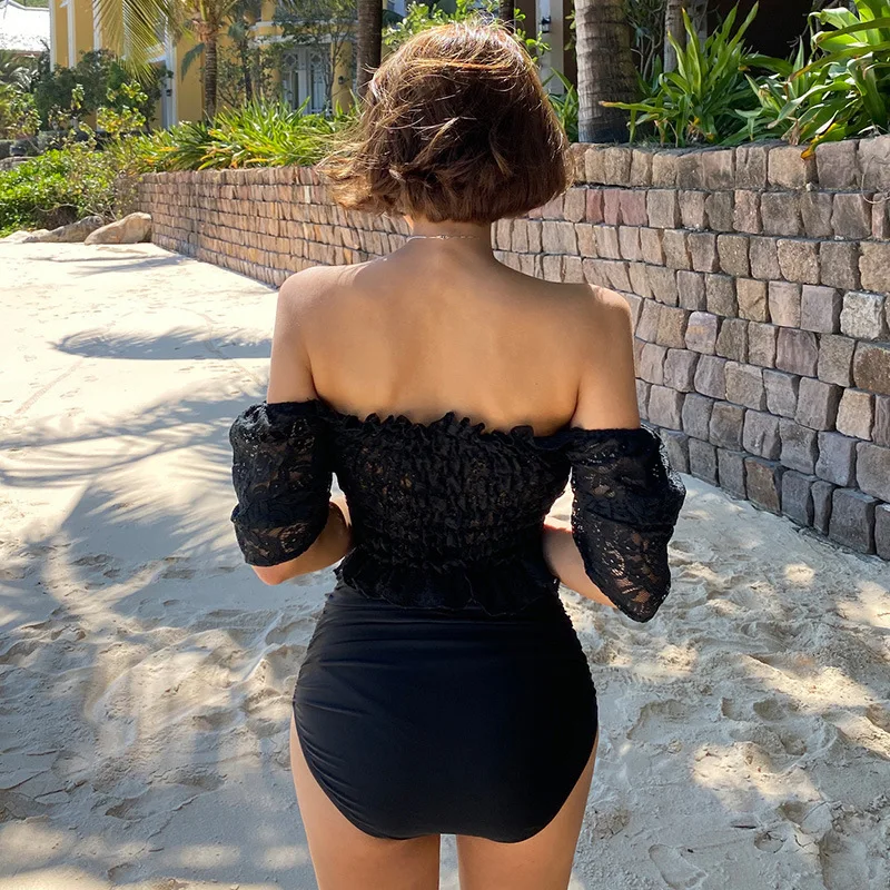 May Female Beach Swimsuit Free Shipping Women Swim Wear Swimwear Push Up New 2020 Word Shoulder Black Lace High Waist Print
May Female Beach Swimsuit Free Shipping Women Swim Wear Swimwear Push Up New 2020 Word Shoulder Black Lace High Waist Print