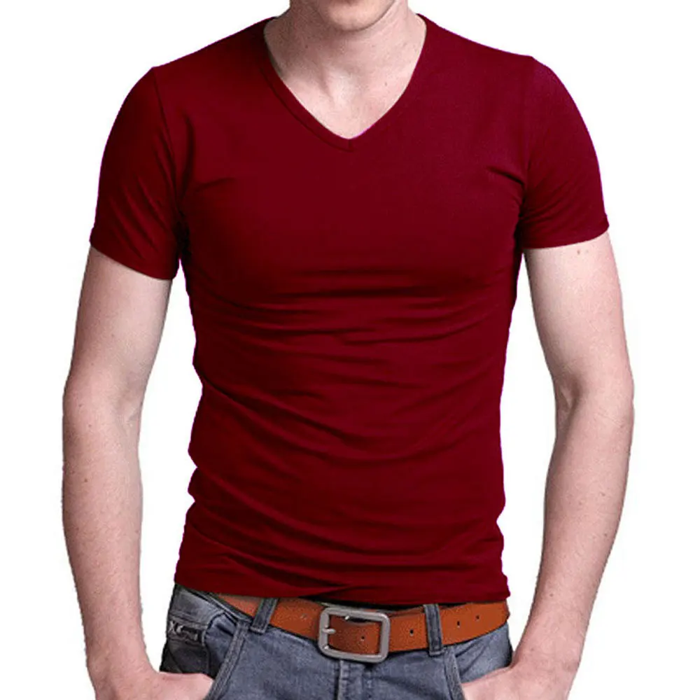 2021 Stretch Lycra V Collar Mens T Shirt Solid Color Short Sleeved T-Shirt For Male Men Tights Slim Tshirt
2021 Stretch Lycra V Collar Mens T Shirt Solid Color Short Sleeved T-Shirt For Male Men Tights Slim Tshirt