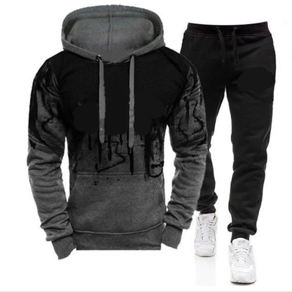 Men Tracksuit Casual 2 Pieces Sets Zipper Sweatshirt Hooded+Sweatpants Print Sportswear Mens Clothes Solid Jogger Sport Suit 4XL
Men Tracksuit Casual 2 Pieces Sets Zipper Sweatshirt Hooded+Sweatpants Print Sportswear Mens Clothes Solid Jogger Sport Suit 4XL