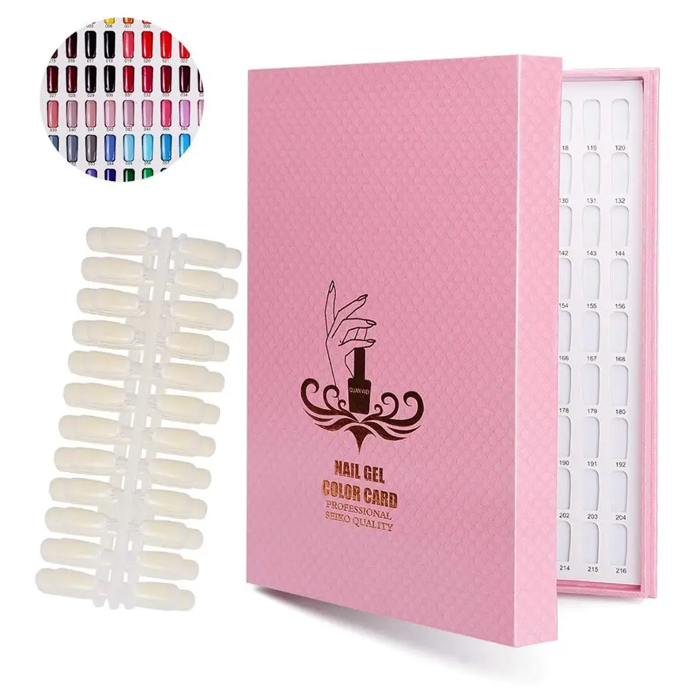 216/120 Slots Nail Gel Polish Color Display Book With False Nail Tips Chart Painting Manicure DIY Nail Art Tools Showing Shelf
216/120 Slots Nail Gel Polish Color Display Book With False Nail Tips Chart Painting Manicure DIY Nail Art Tools Showing Shelf