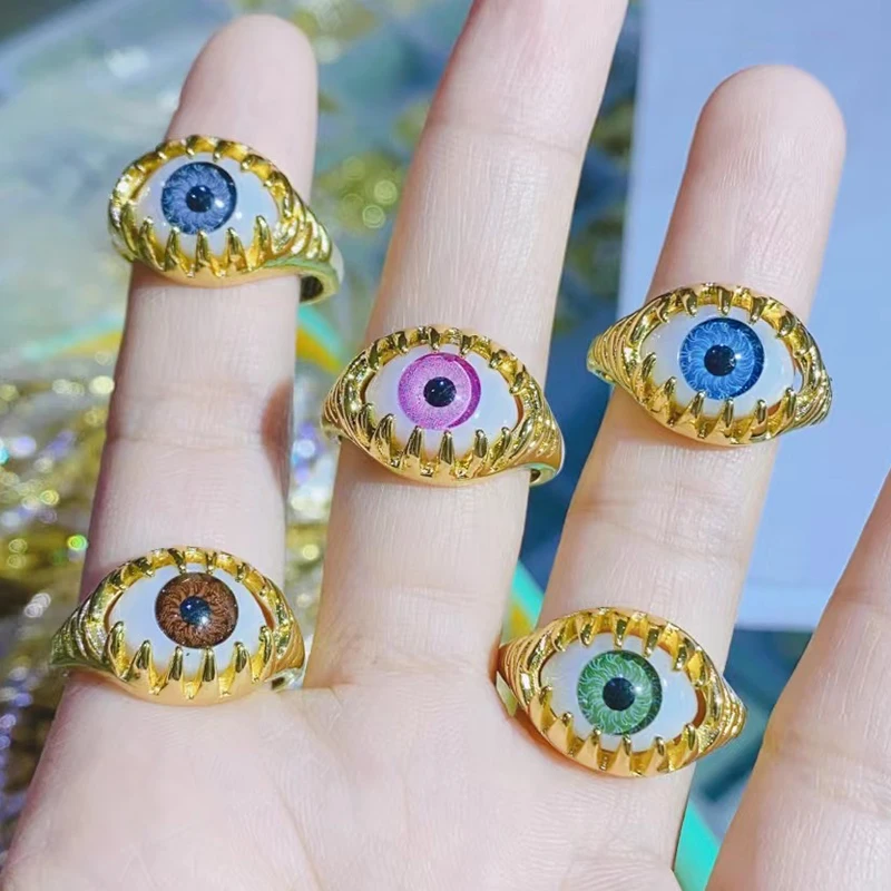 Кольца в виде глаза дьявола 10 шт., кольца для женщин, ювелирные изделия, разноцветные кольца в виде глаз, модные аксессуары, ювелирные издели...
Кольца в виде глаза дьявола 10 шт., кольца для женщин, ювелирные изделия, разноцветные кольца в виде глаз, модные аксессуары, ювелирные издели...