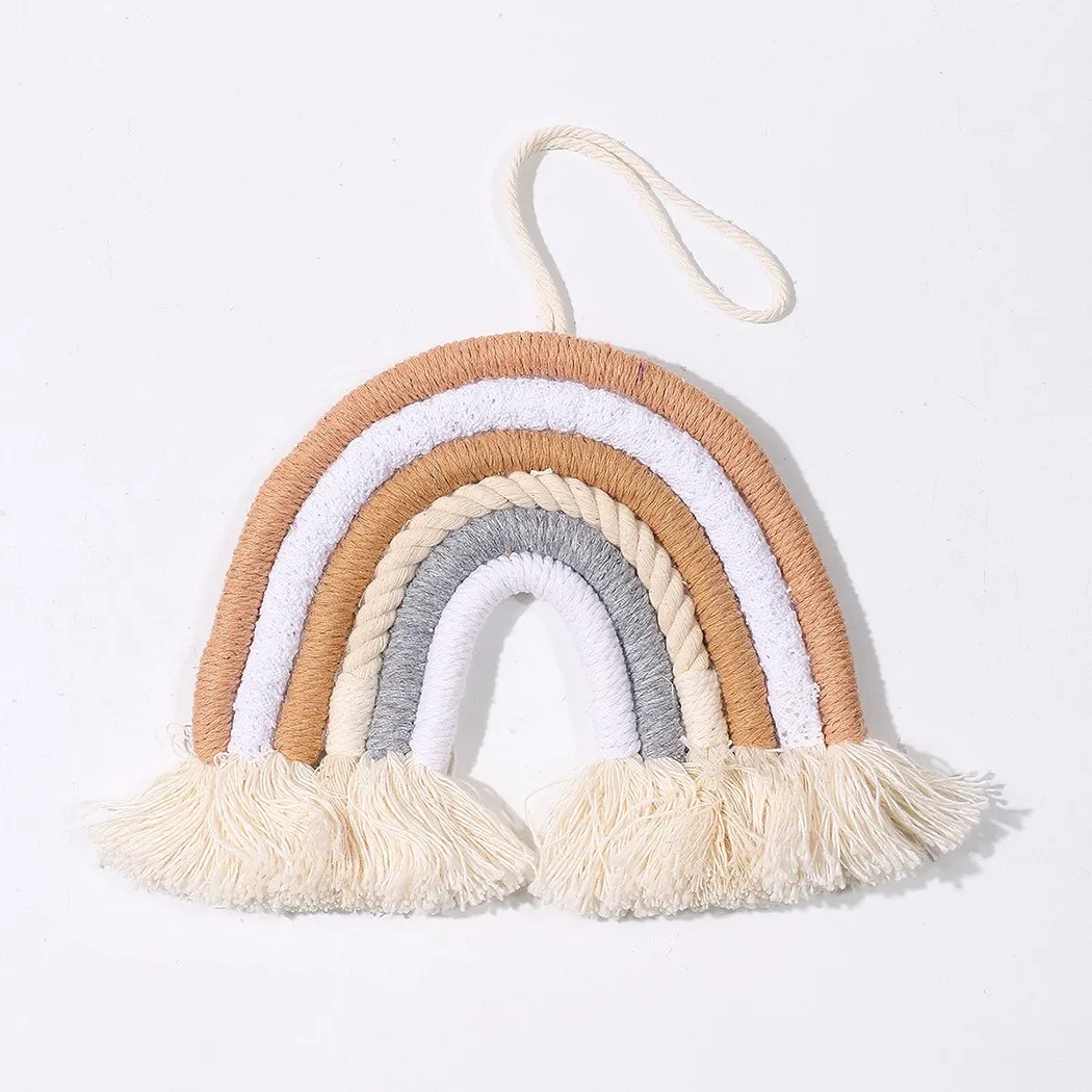1*Rainbow Ornaments 27*7cm Hand Woven Pendant Lace Wall Hanging Art Tapestry Home Bedroom Decoration
1*Rainbow Ornaments 27*7cm Hand Woven Pendant Lace Wall Hanging Art Tapestry Home Bedroom Decoration