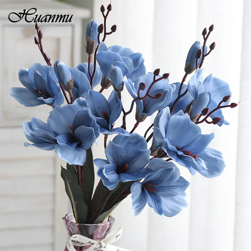 1pc 5branches 20Heads Plastic Flower Butterfly Orchid Magnolia Decor for Home Wedding Decorative Plants Gifts Artificial Flowers
1pc 5branches 20Heads Plastic Flower Butterfly Orchid Magnolia Decor for Home Wedding Decorative Plants Gifts Artificial Flowers