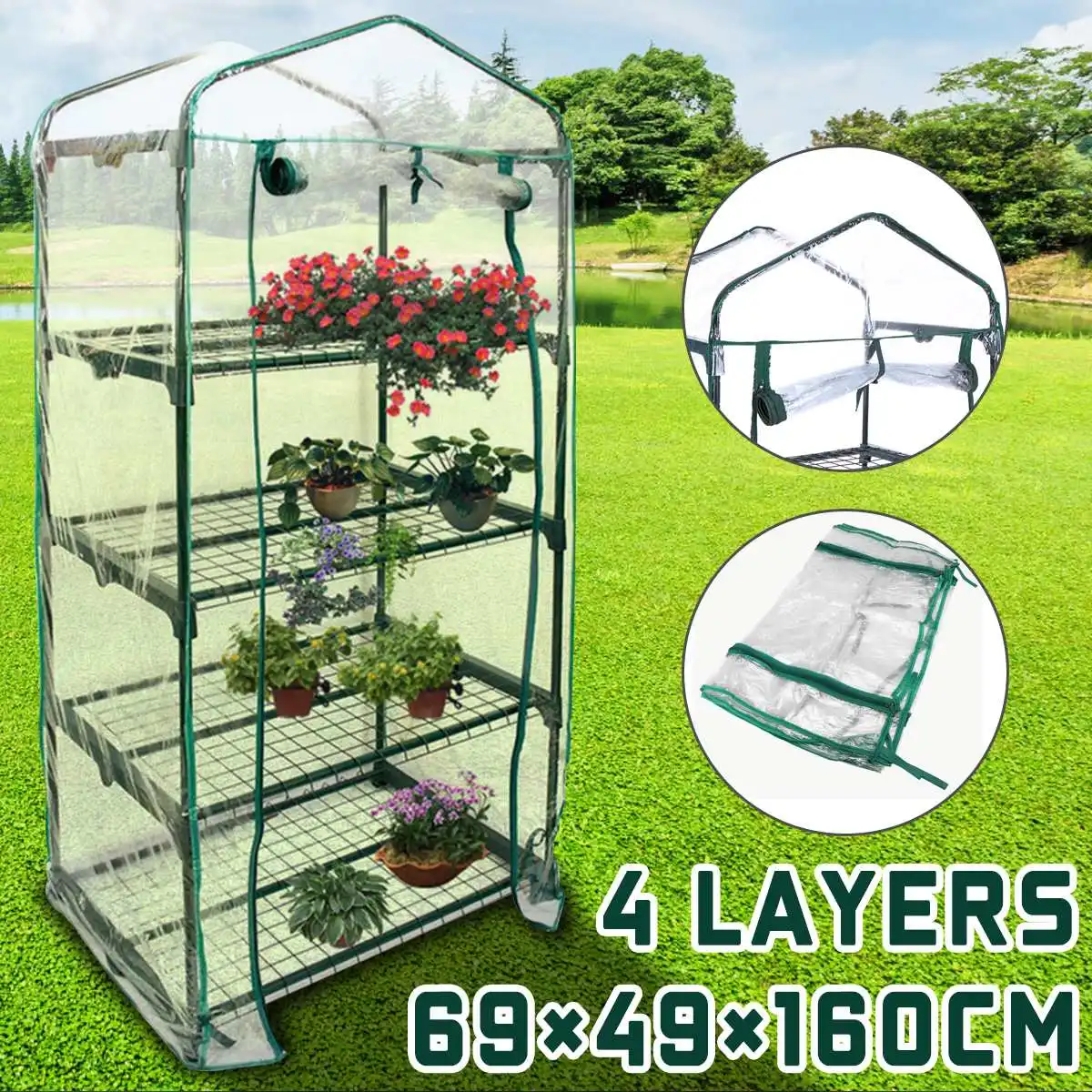 160X49X69CM Cover For Garden Greenhouses Agricultural Greenhouses Plant Covers Plant Grow House PVC Garden supply Buildings
160X49X69CM Cover For Garden Greenhouses Agricultural Greenhouses Plant Covers Plant Grow House PVC Garden supply Buildings