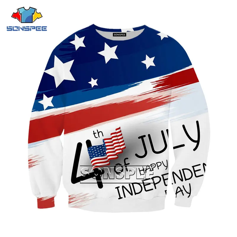 2022 Casual Long Sleeve New Men USA National Flag Sweatshirt 3D O-neck Oversized European and American Flag Printed Pullover
2022 Casual Long Sleeve New Men USA National Flag Sweatshirt 3D O-neck Oversized European and American Flag Printed Pullover