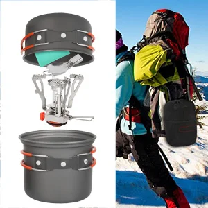 Ultralight Camping Cookware Utensils Outdoor Tableware Set Hiking Picnic Backpacking Camping Tableware Pot Pan 2-3 Persons
Ultralight Camping Cookware Utensils Outdoor Tableware Set Hiking Picnic Backpacking Camping Tableware Pot Pan 2-3 Persons