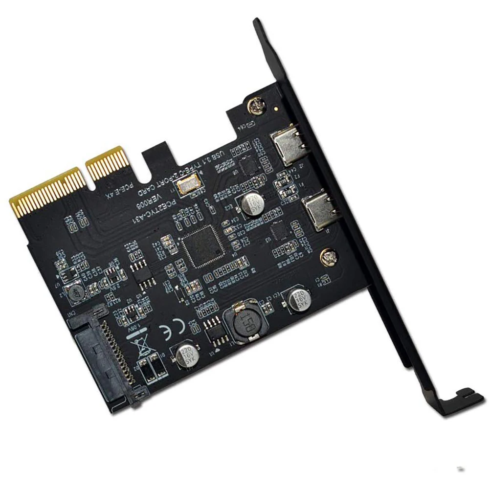PCI E Express 4X к USB 3 1 Gen 2 (10 Гбит/с) портовая Расширительная карта типа C ASM3142 чип 15