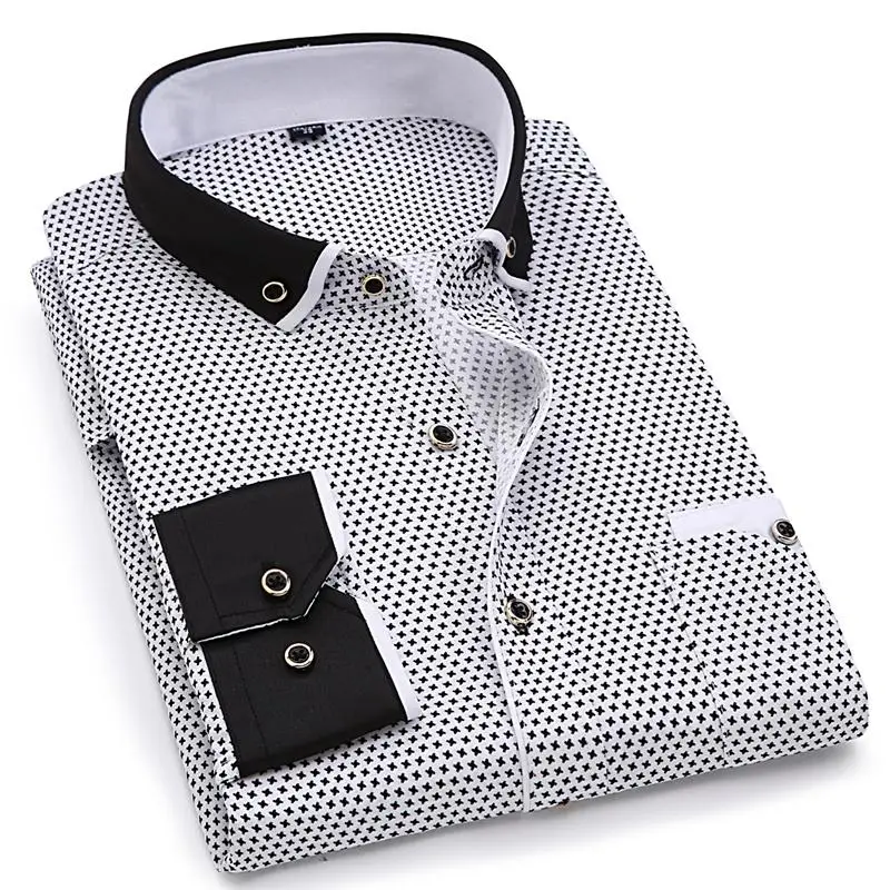 Loldeal Men Fashion Casual Long Sleeved Printed shirt Slim Fit Male Social Business Dress Shirt Men Clothing Soft Comfortable
Loldeal Men Fashion Casual Long Sleeved Printed shirt Slim Fit Male Social Business Dress Shirt Men Clothing Soft Comfortable