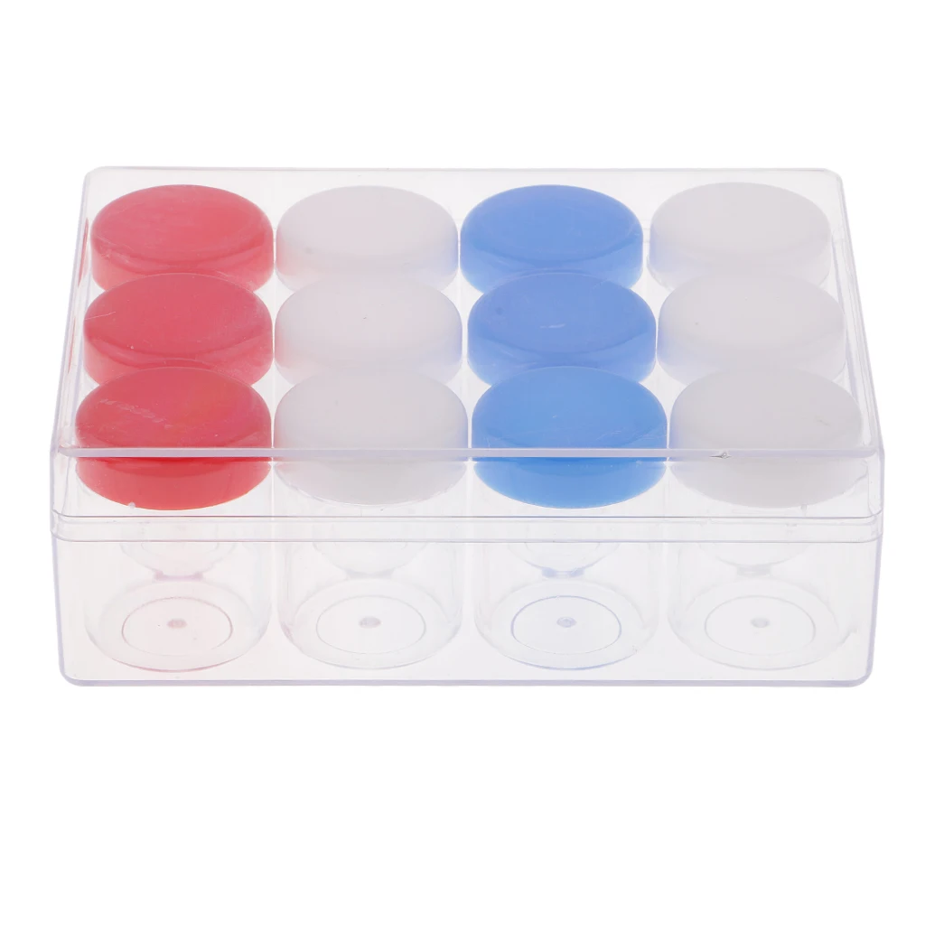 12 Pcs Clear Plastic Storage Box Collection Container Case Small Parts Box