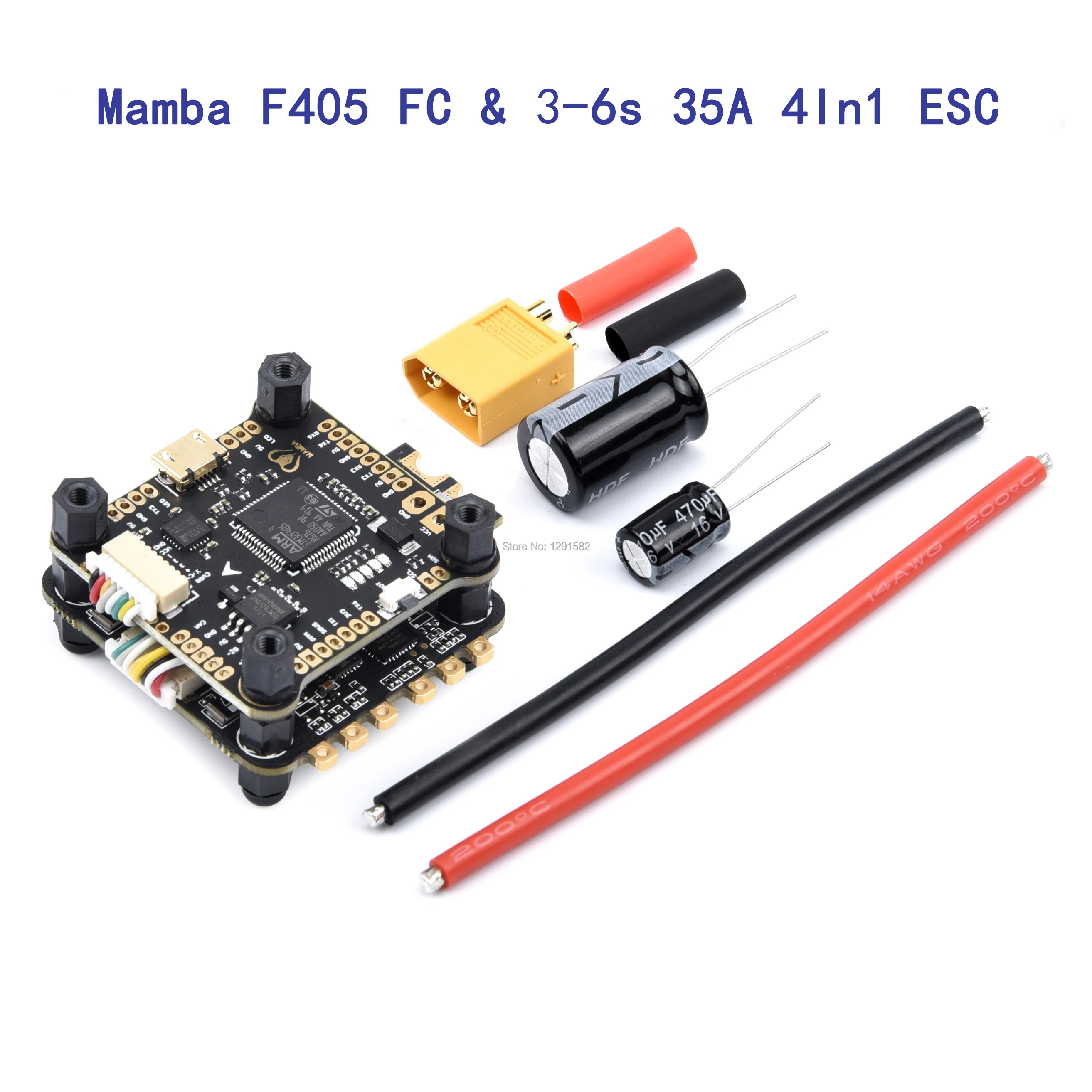 Mamba F405 Контроллер полета & 3 6s 35A 4 в 1 ESC BLHeli_S 2 40A / 55A бесщеточный поддержка Dshot|Детали