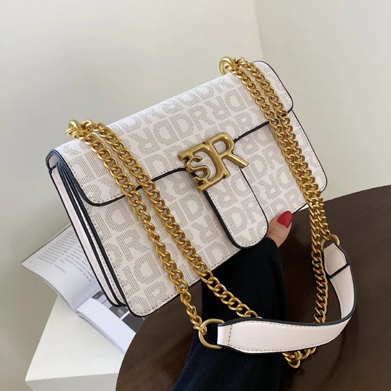 Luxury Lady Large Handbags Shoulder Bags White/Black/Coffee Designer Brand Women Letter Chain Textured-leather Crossbody Bags
Luxury Lady Large Handbags Shoulder Bags White/Black/Coffee Designer Brand Women Letter Chain Textured-leather Crossbody Bags
