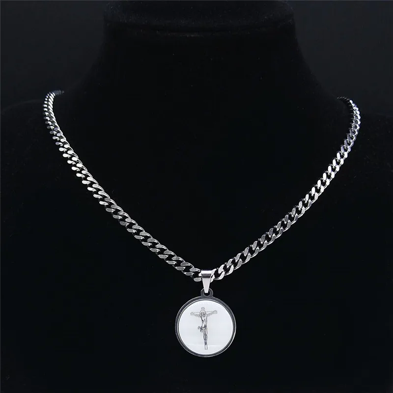 Stainless Steel Shell Catholic Jesus Cross Pendant Women/Men Silver Color Small Necklaces Jewelry collier coquillage NXHYB211S05
Stainless Steel Shell Catholic Jesus Cross Pendant Women/Men Silver Color Small Necklaces Jewelry collier coquillage NXHYB211S05