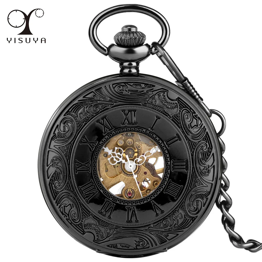 Retro Roman Numerals Mechanical Pocket Watch Golden Skeleton Manual Mechanism Pocket Clock Fob Chain Pendant Watch Gifts
Retro Roman Numerals Mechanical Pocket Watch Golden Skeleton Manual Mechanism Pocket Clock Fob Chain Pendant Watch Gifts