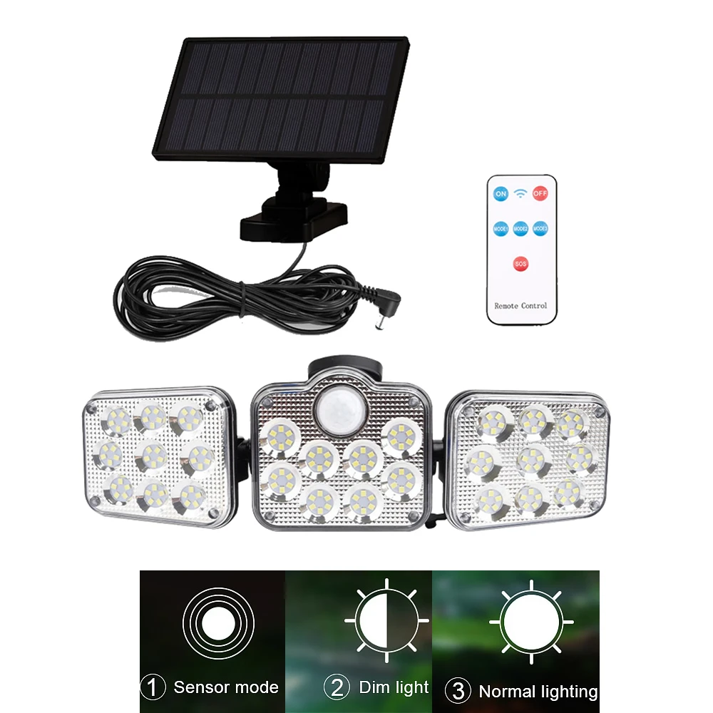 138 led seperable remote Solar Light Outdoor Solar Lamp PIR Motion Sensor Solar Powered Street porch Path Sunlight Garden Decora 
138 led seperable remote Solar Light Outdoor Solar Lamp PIR Motion Sensor Solar Powered Street porch Path Sunlight Garden Decora