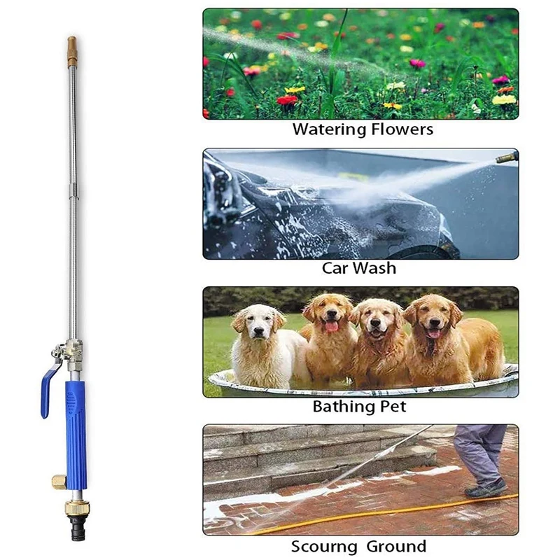 High Pressure Power Washer Wand, Watering Sprayer Cleaning Tool, Hydro Jet Water Hose Nozzle for Gutter Patio Car Pet
High Pressure Power Washer Wand, Watering Sprayer Cleaning Tool, Hydro Jet Water Hose Nozzle for Gutter Patio Car Pet