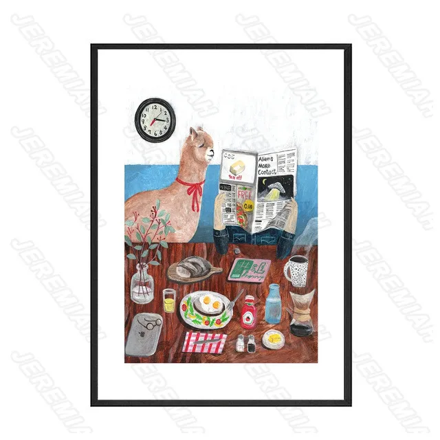 Human-Animal Food Combination Poster Nordic Style Wall Canvas Canvas Print Painting Modern Living Room Decoration
Human-Animal Food Combination Poster Nordic Style Wall Canvas Canvas Print Painting Modern Living Room Decoration