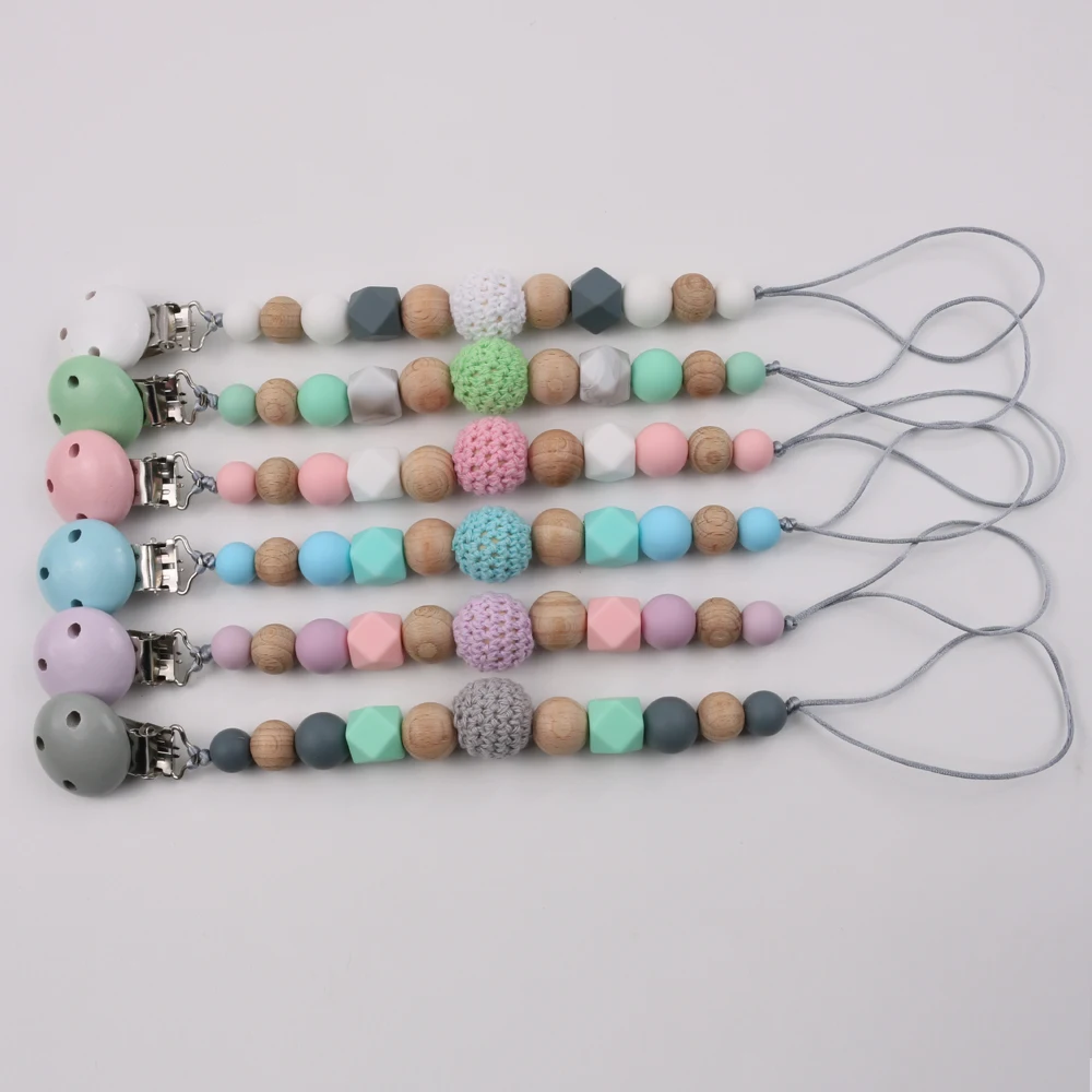 Baby beech chew beads nipple clip cute pacifier chain children toy toy
Baby beech chew beads nipple clip cute pacifier chain children toy toy