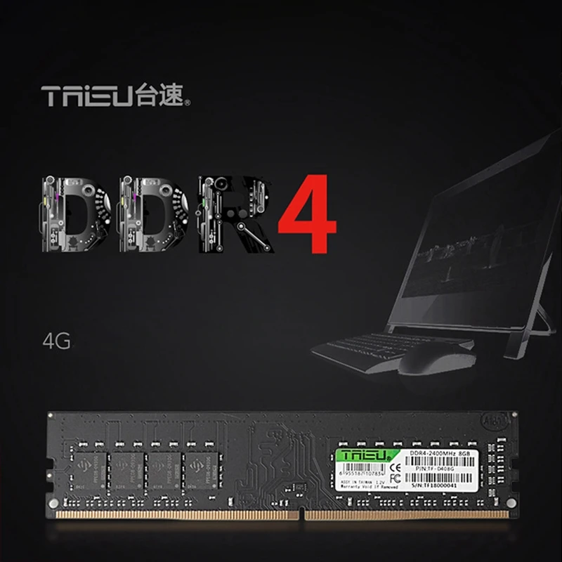 TAISU DDR4 4 Гб 2133 МГц память для настольного компьютера Новый Dimm с поддержкой AMD/
TAISU DDR4 4 Гб 2133 МГц память для настольного компьютера Новый Dimm с поддержкой AMD/