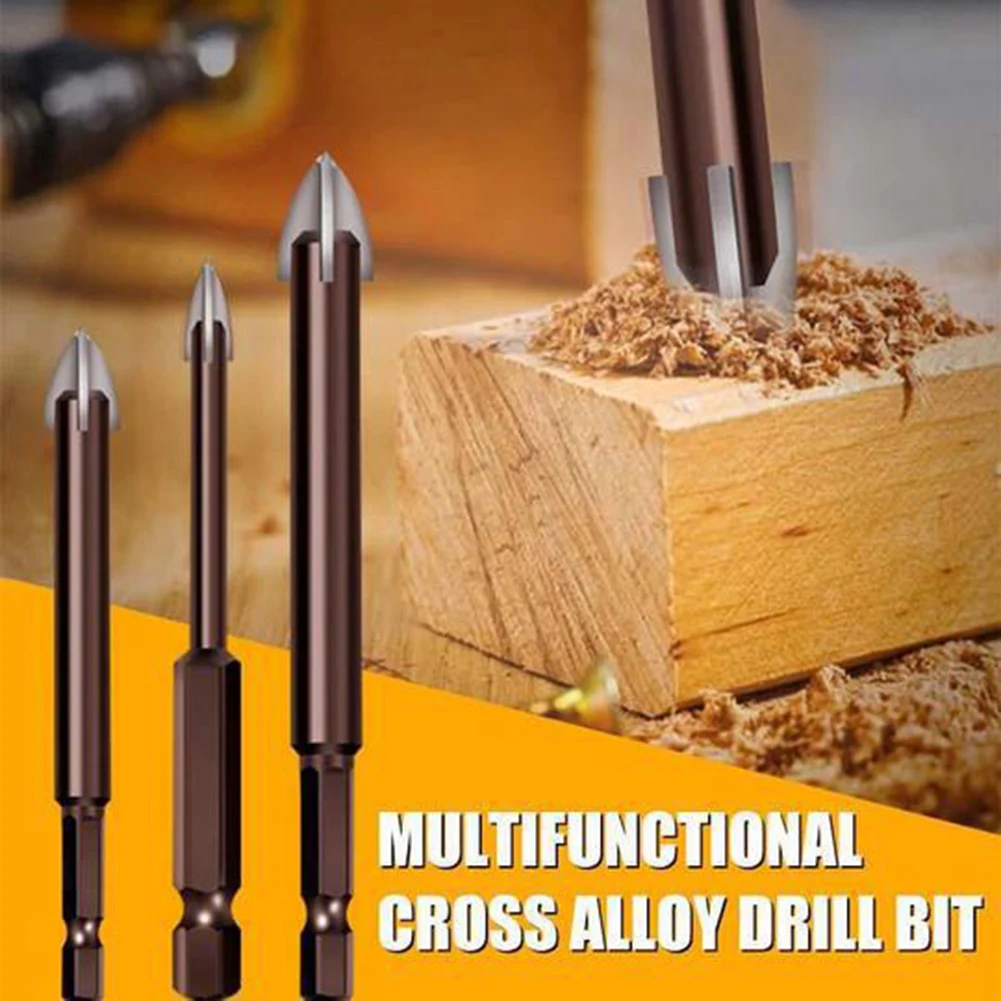 5Pcs Efficient Universal Drilling 3/4/5/6/7mm Drilling Bit 1/4" Hex Shank Multifunctional Cross Alloy Woodworking Drill Bit Tip
5Pcs Efficient Universal Drilling 3/4/5/6/7mm Drilling Bit 1/4" Hex Shank Multifunctional Cross Alloy Woodworking Drill Bit Tip
