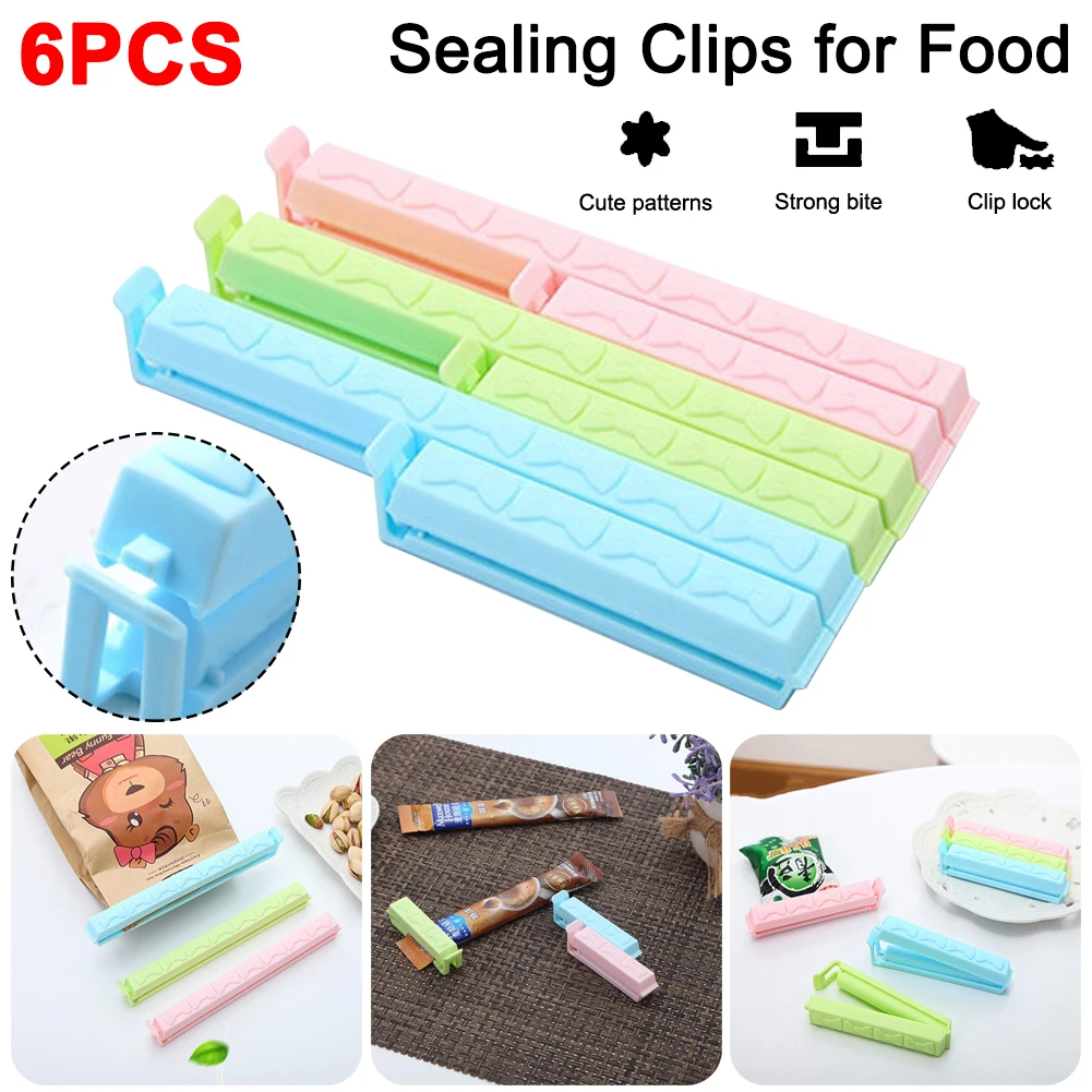 1Set Food Moisture-proof Sealing Clips for Snack Bags Fresh Keeping Clip Kitchen Bag Sealer No Bad Smell Durable No Sharp Edges
1Set Food Moisture-proof Sealing Clips for Snack Bags Fresh Keeping Clip Kitchen Bag Sealer No Bad Smell Durable No Sharp Edges