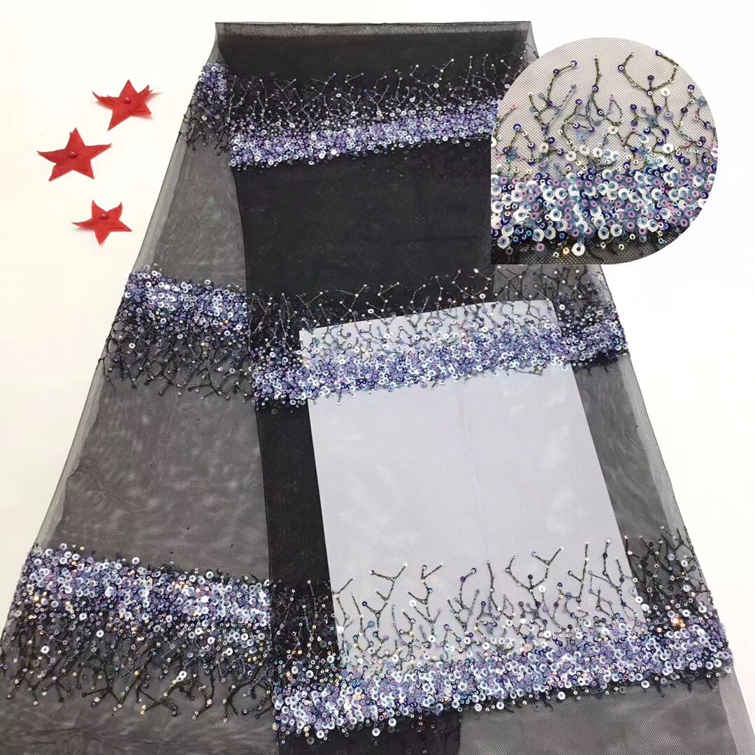 Gray High quality African lace fabric 2020 new style sequins lace fabric with sequins for Nigerian wedding party dress LR9107
Gray High quality African lace fabric 2020 new style sequins lace fabric with sequins for Nigerian wedding party dress LR9107