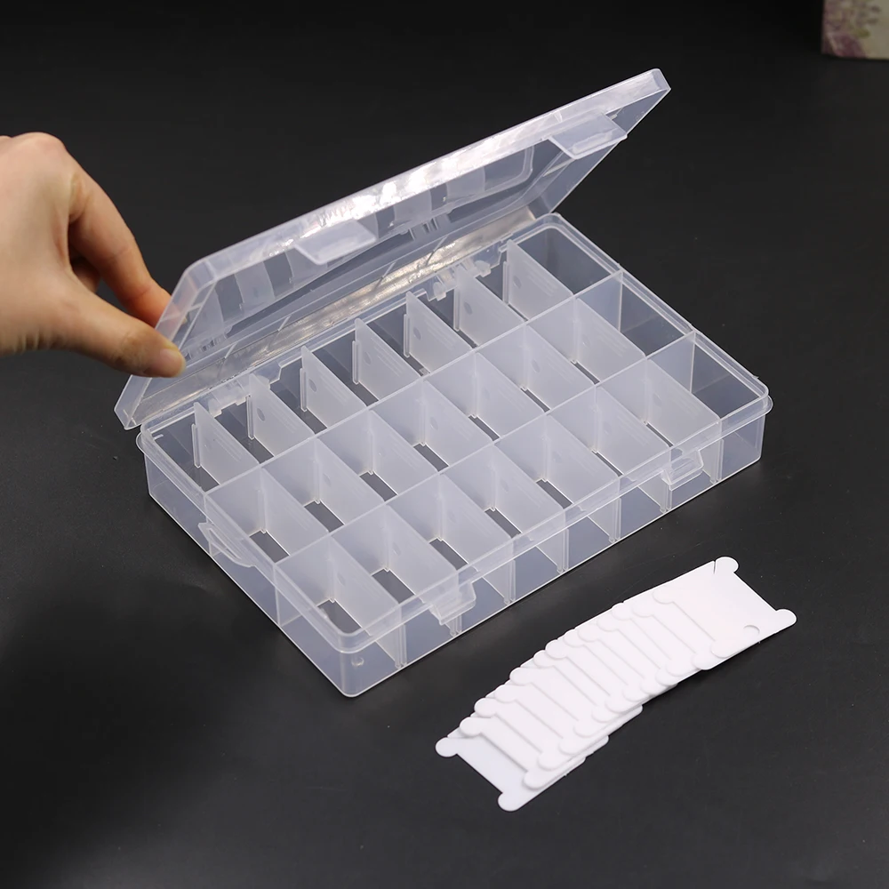 Пластиковая коробка для хранения нитей для вышивки крестом, 5/10 шт., 24 Сетки, органайзер для хранения нитей для вышивки, инструменты для шитья
Пластиковая коробка для хранения нитей для вышивки крестом, 5/10 шт., 24 Сетки, органайзер для хранения нитей для вышивки, инструменты для шитья