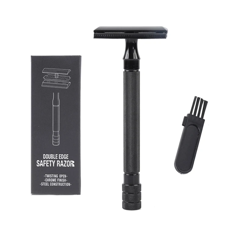Adjustable Safety Razor Double Edge Classic Mens Shaving Mild Hair Removal Shaver It With Small Brush
Adjustable Safety Razor Double Edge Classic Mens Shaving Mild Hair Removal Shaver It With Small Brush
