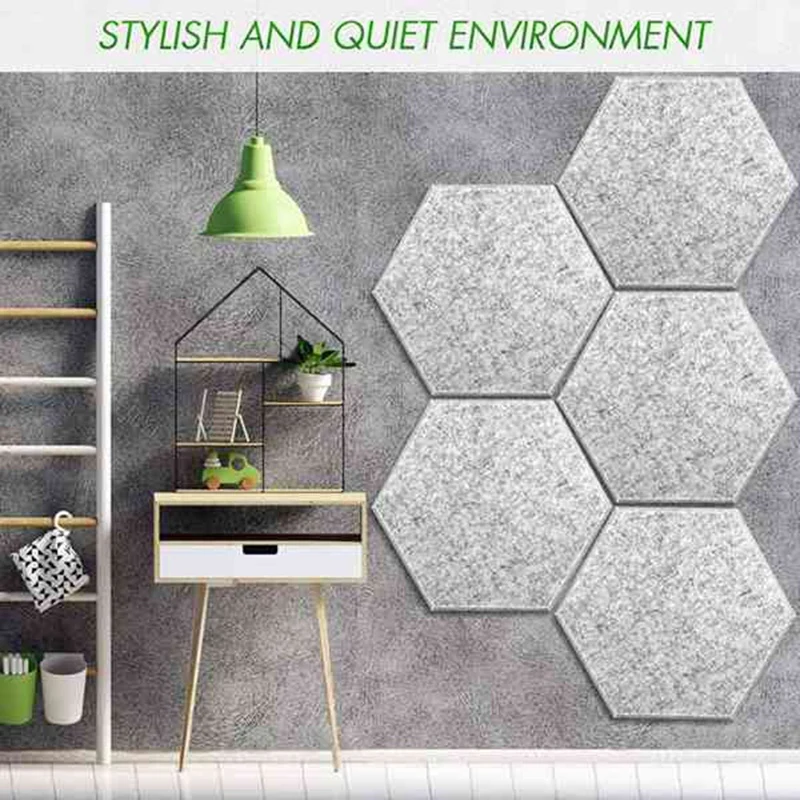 18 Pack Acoustic Panels Sound Proof Padding,Hexagon Sound Dampening Panels for Home,Sound Insulation &Acoustic Treatment
18 Pack Acoustic Panels Sound Proof Padding,Hexagon Sound Dampening Panels for Home,Sound Insulation &Acoustic Treatment