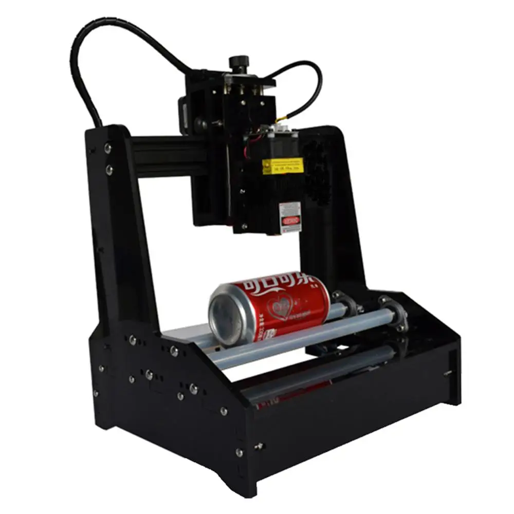 

Tuopuke DIY Rotation Laser Engraving Machine Useful for Dog Tags Mugs Bottles Logo Printer Working on Cambered Material