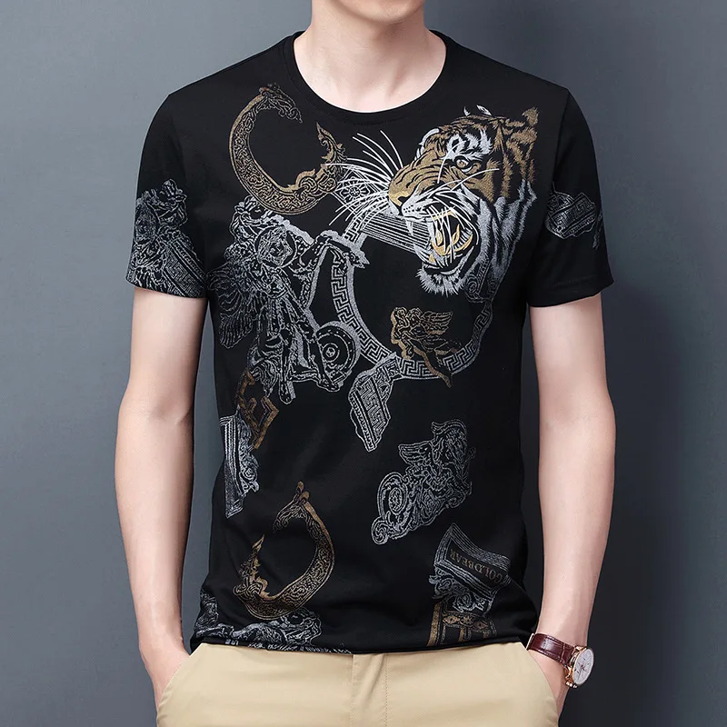 Summer Men's New Short-sleeved Men's T-shirt Fashion Trend Casual Printing Round Neck Men's T-shirt Top Graphic T-shirt
Summer Men's New Short-sleeved Men's T-shirt Fashion Trend Casual Printing Round Neck Men's T-shirt Top Graphic T-shirt