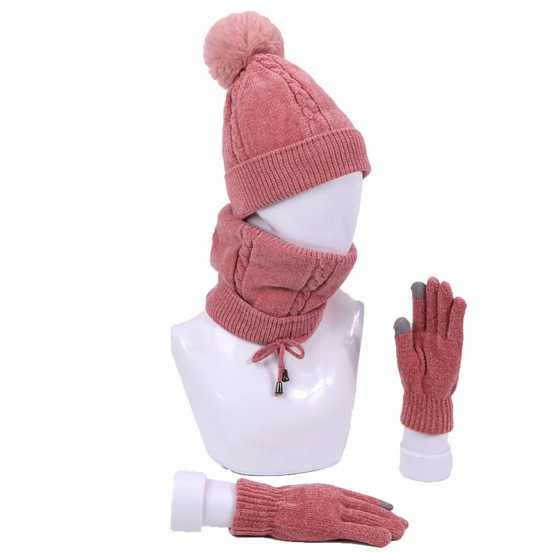 Winter Women Knitted Beanies Hats Men Warm Hat With Bib Rining Scarf Touch Screen Gloves Set Women Bonnet Beanie Cap Outdoor Set
Winter Women Knitted Beanies Hats Men Warm Hat With Bib Rining Scarf Touch Screen Gloves Set Women Bonnet Beanie Cap Outdoor Set