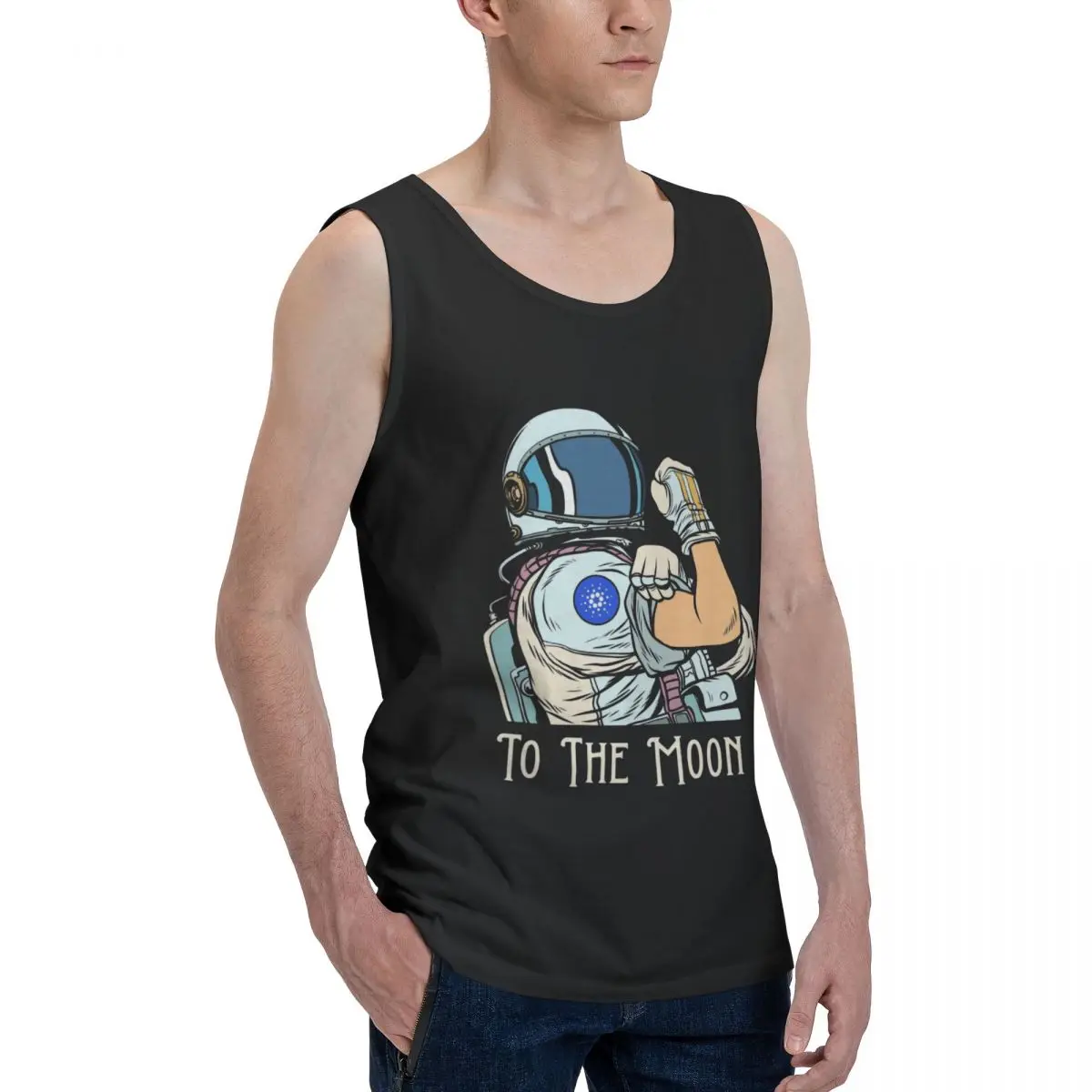 Cardano We Can Do It AstronautTo The Moon ADA Space Tank Top Shirt Accepted Vest Sarcastic Casual Graphic Sleeveless Garment
Cardano We Can Do It AstronautTo The Moon ADA Space Tank Top Shirt Accepted Vest Sarcastic Casual Graphic Sleeveless Garment
