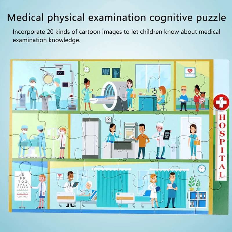 Children's Puzzle Early Education Toy Paper Puzzle Color Box Medical Ambulance Scene New Style 
Children's Puzzle Early Education Toy Paper Puzzle Color Box Medical Ambulance Scene New Style