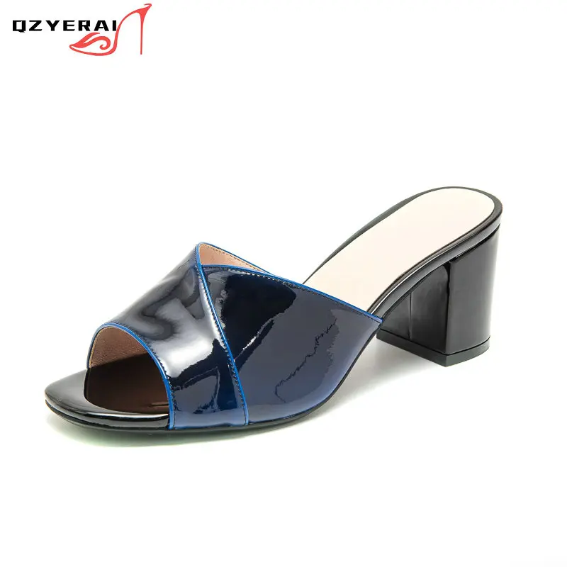 2021 Europe United States Summer Fashion Genuine Leather Women Slippers 100% Cowhide Blue High Heels Shoes Fish Mouth Sandals
2021 Europe United States Summer Fashion Genuine Leather Women Slippers 100% Cowhide Blue High Heels Shoes Fish Mouth Sandals
