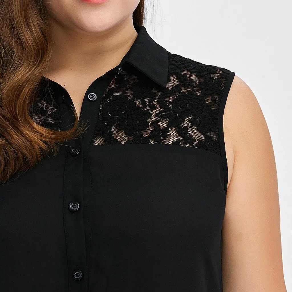 Women Tops And Blouses 2021 Plus Size 5XL Summer Female Solid Vest Large Size Lace High Low Tops Asymmetric Sleeveless Shirts A2
Women Tops And Blouses 2021 Plus Size 5XL Summer Female Solid Vest Large Size Lace High Low Tops Asymmetric Sleeveless Shirts A2