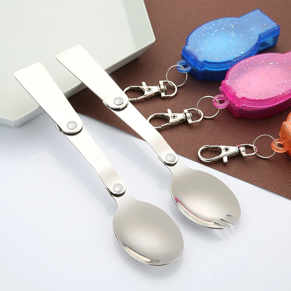 Camping Utensil Compact Stainless Pocket Spoon Fork Spork Foldable Camp Travel Party Picnic Cooking Folding Outdoor Spoon
Camping Utensil Compact Stainless Pocket Spoon Fork Spork Foldable Camp Travel Party Picnic Cooking Folding Outdoor Spoon