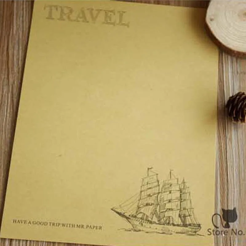 8 sheets/lot Retro Vintage Romantic European Sailing Boat Letter Paper Writting Pad Ancient Classic Series Kraft Travel New Hot
8 sheets/lot Retro Vintage Romantic European Sailing Boat Letter Paper Writting Pad Ancient Classic Series Kraft Travel New Hot