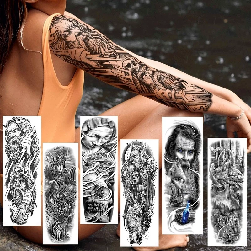 wolf arm tattoo animation tattoo Tatu false tattoo male and female full arm personality sticker temporary tattoos sticker
wolf arm tattoo animation tattoo Tatu false tattoo male and female full arm personality sticker temporary tattoos sticker