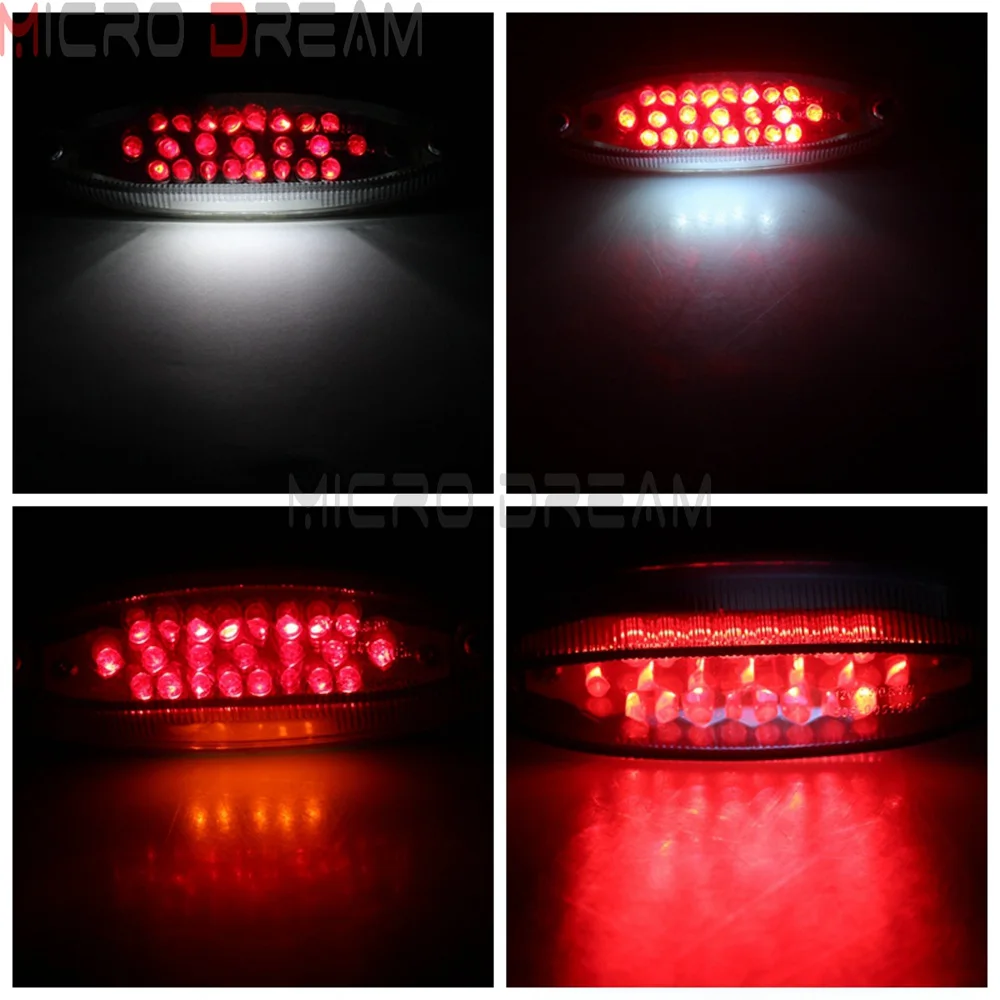 Universal Stop Brake Light Dirt Bike Motorcycle LED Tail Light Smoke Taillamp For Honda Yamaha Suzuki ATV License Plate Light
Universal Stop Brake Light Dirt Bike Motorcycle LED Tail Light Smoke Taillamp For Honda Yamaha Suzuki ATV License Plate Light
