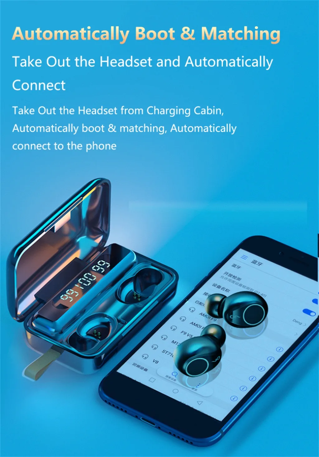 New Wireless Headset Bluetooth 5.0 Sport Headset Portable Charging Box Mini Sports Digital Display Touch Tws Earphone
New Wireless Headset Bluetooth 5.0 Sport Headset Portable Charging Box Mini Sports Digital Display Touch Tws Earphone