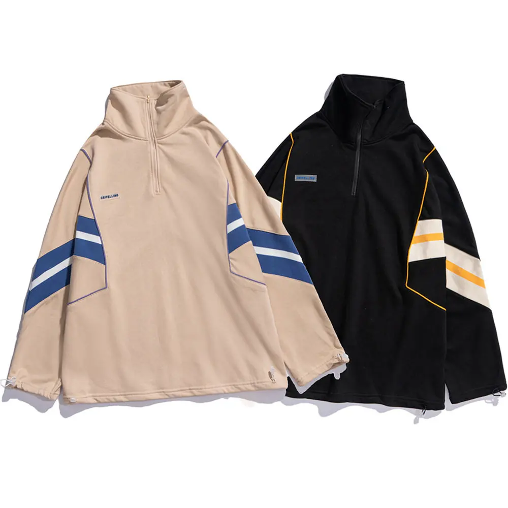 Men's Sweatshirts Stand Collar Batwing Sleeve Patchwork Harajuku Pullover Oversized Hoodies Men Clothing Streetwear Coat
Men's Sweatshirts Stand Collar Batwing Sleeve Patchwork Harajuku Pullover Oversized Hoodies Men Clothing Streetwear Coat