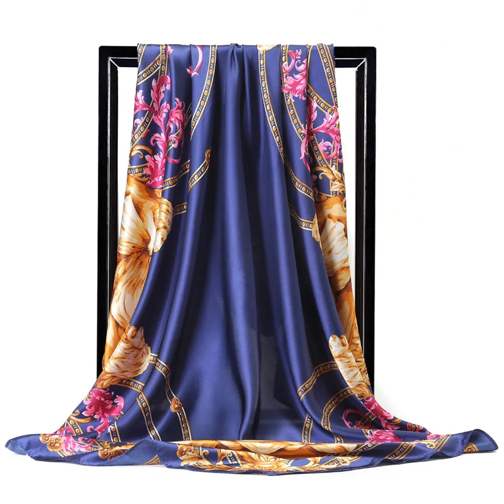 90cm Lion Chain Silk Scarves Women Neckerchief Head Square Scarf For Ladies New Brand Shawl Silk Women Scarf Foulard Hijab
90cm Lion Chain Silk Scarves Women Neckerchief Head Square Scarf For Ladies New Brand Shawl Silk Women Scarf Foulard Hijab