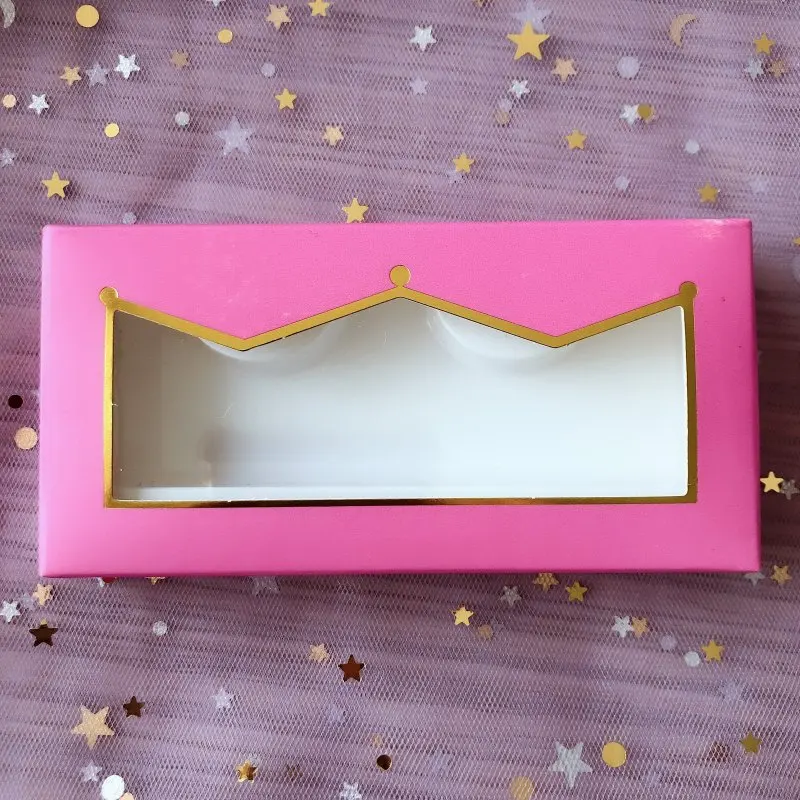 Wholesale False Eyelash vender Packaging Cardboard Box Pink 3d Mink eyelashes Crown Boxes Empty box
Wholesale False Eyelash vender Packaging Cardboard Box Pink 3d Mink eyelashes Crown Boxes Empty box