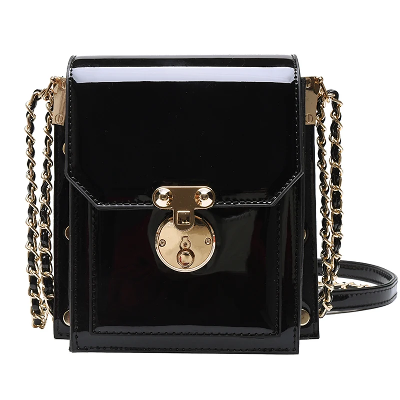 Vintage Square Crossbody bag 2020 Fashion New Quality Patent Leather Women's Designer Handbag Lock Chain Shoulder Messenger Bag
Vintage Square Crossbody bag 2020 Fashion New Quality Patent Leather Women's Designer Handbag Lock Chain Shoulder Messenger Bag