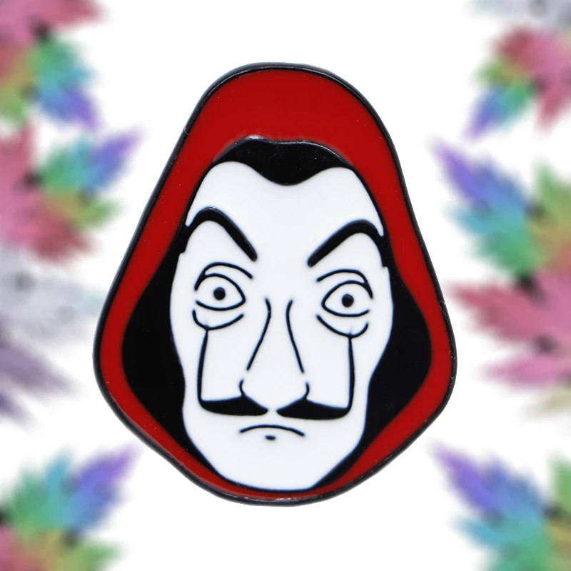Dali Mask Backpack Pins House of Cards Enamel Pins Lapel Pin Collection Gifts Funny Hat Badge Mystic Bag Brooches for Men A202
Dali Mask Backpack Pins House of Cards Enamel Pins Lapel Pin Collection Gifts Funny Hat Badge Mystic Bag Brooches for Men A202