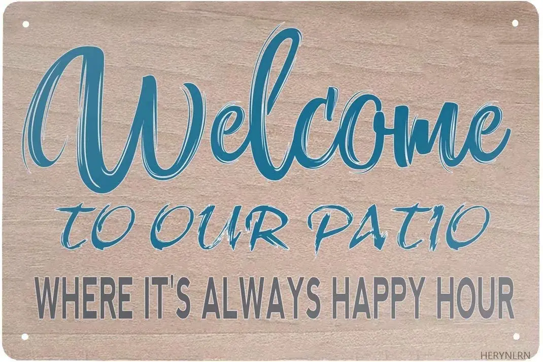 HERYNLRN Retro Tin Signs Vintage Welcome to Our Patio Metal Sign Iron Painting for Indoor&Outdoor Home Bar Coffee Wall Decor
HERYNLRN Retro Tin Signs Vintage Welcome to Our Patio Metal Sign Iron Painting for Indoor&Outdoor Home Bar Coffee Wall Decor