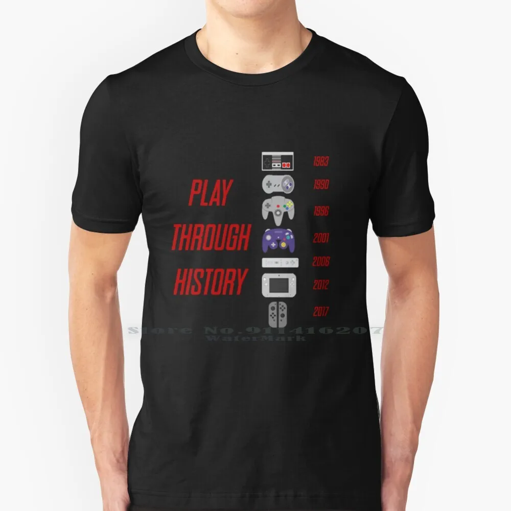 

Play Through History : Nintendo T Shirt 100% Pure Cotton Nintendo Nes Super Nintendo Snes N64 Nintendo 64 Gamecube Wii Wii U