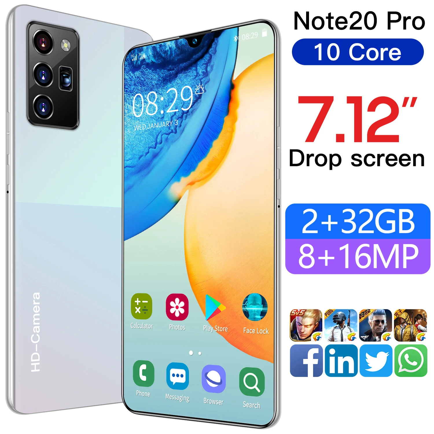 Фото Одежда больших размеров Размеры 7 12 Note20 pro Мобильный телефон Android - купить