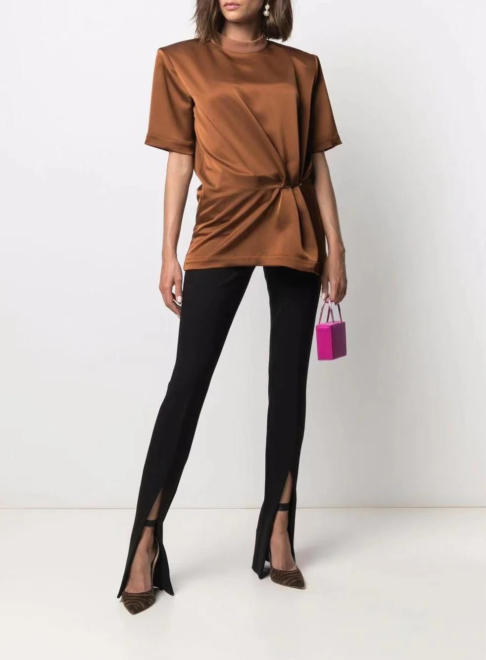 Autumn Fashion 2021FW New Women Black Slit Slim Long Trouse Female Chic Luxury Pants Ddxgz2 6.22
Autumn Fashion 2021FW New Women Black Slit Slim Long Trouse Female Chic Luxury Pants Ddxgz2 6.22